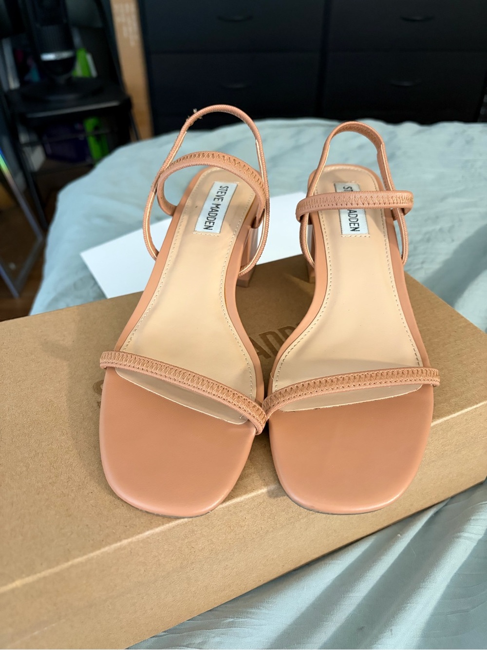 Steve Madden Peachy Nude Slingback Sandals